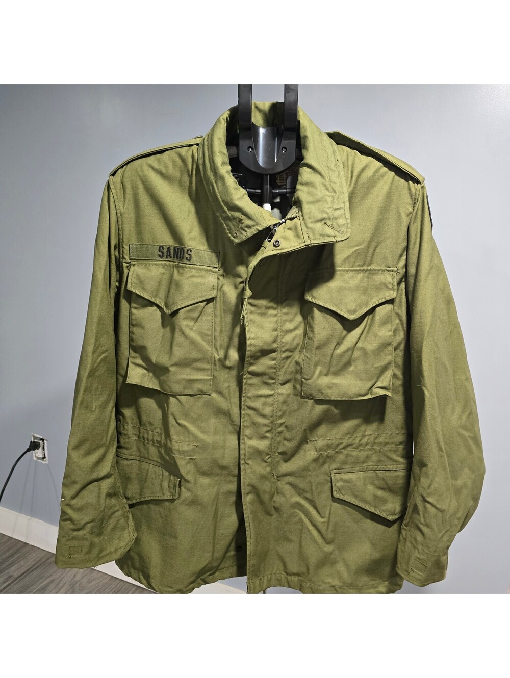 1968 US Army M-65 Field Jacket 2nd Pattern Vietnam Era Rolane Medium Regular